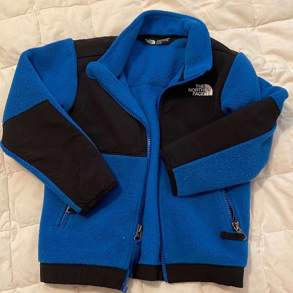 Cobalt blue fleece toddler boy jacket